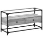 Mueble TV cristal y madera ingeniería gris Sonoma 98x35x51 cm de , Muebles TV - Ref: Foro24-846067, Precio: 76,33 €, Descuent...