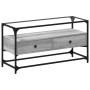 TV-Möbel aus Glas und Holz in grauer Sonoma-Ingenieurkunst, 98x35x51 cm. von , TV-Möbel - Ref: Foro24-846067, Preis: 77,33 €,...