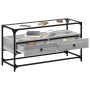 TV-Möbel aus Glas und Holz in grauer Sonoma-Ingenieurkunst, 98x35x51 cm. von , TV-Möbel - Ref: Foro24-846067, Preis: 77,33 €,...