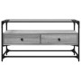Mueble TV cristal y madera ingeniería gris Sonoma 98x35x51 cm de , Muebles TV - Ref: Foro24-846067, Precio: 77,33 €, Descuent...