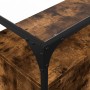 Aparador cristal y madera ingeniería roble ahumado 98x35x81 cm de , Aparadores - Ref: Foro24-846071, Precio: 90,98 €, Descuen...