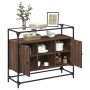 Glas- und Holzvitrine, Ingenieurwesen, braune Eiche, 98x35x81 cm. von , Sideboards - Ref: Foro24-846073, Preis: 101,17 €, Rab...