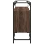 Aparador cristal y madera ingeniería marrón roble 98x35x81 cm de , Aparadores - Ref: Foro24-846073, Precio: 99,74 €, Descuent...