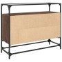 Glas- und Holzvitrine, Ingenieurwesen, braune Eiche, 98x35x81 cm. von , Sideboards - Ref: Foro24-846073, Preis: 101,17 €, Rab...