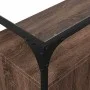 Glass and wood sideboard in brown oak engineering, 98x35x81 cm. by , Sideboards - Ref: Foro24-846073, Price: 99,75 €, Discoun...