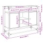 Glas- und Holzvitrine, Ingenieurwesen, braune Eiche, 98x35x81 cm. von , Sideboards - Ref: Foro24-846073, Preis: 101,17 €, Rab...