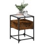 Engineered wood smoked oak bedside table 40x40x55 cm by , Nightstands - Ref: Foro24-846078, Price: 54,87 €, Discount: %