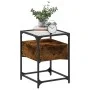 Mesita de noche madera de ingeniería roble ahumado 40x40x55 cm de , Mesitas de noche - Ref: Foro24-846078, Precio: 54,05 €, D...