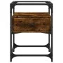 Mesita de noche madera de ingeniería roble ahumado 40x40x55 cm de , Mesitas de noche - Ref: Foro24-846078, Precio: 54,05 €, D...