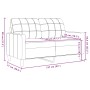 Dreiteiliges Sofaset mit hellgrauen Samtkissen. von , Sofas - Ref: Foro24-3278351, Preis: 566,26 €, Rabatt: %