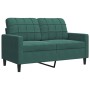 Zweiteiliges Sofaset mit dunkelgrünen Samtkissen. von , Sofas - Ref: Foro24-3278393, Preis: 553,02 €, Rabatt: %