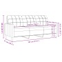 Zweiteiliges Sofaset mit dunkelgrünen Samtkissen. von , Sofas - Ref: Foro24-3278393, Preis: 553,02 €, Rabatt: %