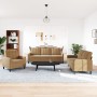 Three-piece brown velvet sofa set with cushions by , Sofas - Ref: Foro24-3278358, Price: 702,48 €, Discount: %