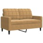 Three-piece brown velvet sofa set with cushions by , Sofas - Ref: Foro24-3278358, Price: 702,48 €, Discount: %
