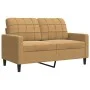 Three-piece brown velvet sofa set with cushions by , Sofas - Ref: Foro24-3278358, Price: 689,55 €, Discount: %