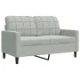 Set of sofas with 2 light gray velvet cushions by , Sofas - Ref: Foro24-3278391, Price: 466,24 €, Discount: %