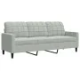 Set of sofas with 2 light gray velvet cushions by , Sofas - Ref: Foro24-3278391, Price: 466,24 €, Discount: %