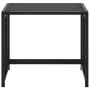 Garden stools with cushions 4 pcs steel and black textilene by , Outdoor ottomans - Ref: Foro24-4008594, Price: 112,76 €, Dis...