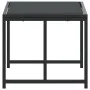 Garden stools with cushions 4 pcs steel and black textilene by , Outdoor ottomans - Ref: Foro24-4008594, Price: 112,76 €, Dis...