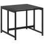 Garden stools with cushions 4 pcs steel and black textilene by , Outdoor ottomans - Ref: Foro24-4008594, Price: 112,76 €, Dis...