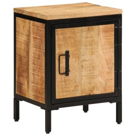 Solid rough mango wood bedside table 40x30x52.5 cm by , Nightstands - Ref: Foro24-358503, Price: 87,08 €, Discount: %