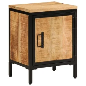 Solid rough mango wood bedside table 40x30x52.5 cm by , Nightstands - Ref: Foro24-358503, Price: 85,31 €, Discount: %
