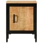 Solid rough mango wood bedside table 40x30x52.5 cm by , Nightstands - Ref: Foro24-358503, Price: 85,31 €, Discount: %