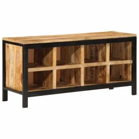 Solid mango wood shoemaker bench 110x35x51 cm by , Shoe racks and shoe organizers - Ref: Foro24-358508, Price: 217,16 €, Disc...