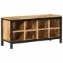 Solid mango wood shoemaker bench 110x35x51 cm by , Shoe racks and shoe organizers - Ref: Foro24-358508, Price: 217,16 €, Disc...