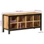 Solid mango wood shoemaker bench 110x35x51 cm by , Shoe racks and shoe organizers - Ref: Foro24-358508, Price: 217,16 €, Disc...