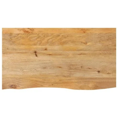 Solid mango wood natural edge table top 110x60x2.5 cm by , Table tops - Ref: Foro24-370455, Price: 102,09 €, Discount: %