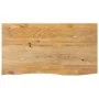Solid mango wood natural edge table top 110x60x2.5 cm by , Table tops - Ref: Foro24-370455, Price: 102,09 €, Discount: %