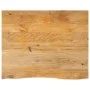 Solid mango wood natural edge table top 100x80x2.5 cm by , Table tops - Ref: Foro24-370460, Price: 121,97 €, Discount: %