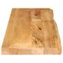 Solid mango wood natural edge table top 110x30x3.8 cm by , Table tops - Ref: Foro24-370481, Price: 57,18 €, Discount: %
