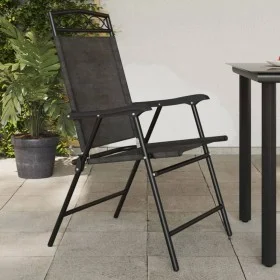 Faltbare Gartenstühle, 8 Stück, Stahl und Textilene, Melange-Grau. von , Gartenstühle - Ref: Foro24-3157294, Preis: 347,00 €,...