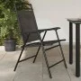 Folding garden chairs 8 pcs steel and gray melange textilene by , Garden chairs - Ref: Foro24-3157294, Price: 343,58 €, Disco...