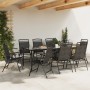 Faltbare Gartenstühle, 8 Stück, Stahl und Textilene, Melange-Grau. von , Gartenstühle - Ref: Foro24-3157294, Preis: 321,35 €,...