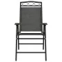 Folding garden chairs 8 pcs steel and gray melange textilene by , Garden chairs - Ref: Foro24-3157294, Price: 343,58 €, Disco...