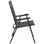 Faltbare Gartenstühle, 8 Stück, Stahl und Textilene, Melange-Grau. von , Gartenstühle - Ref: Foro24-3157294, Preis: 321,35 €,...
