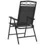 Folding garden chairs 8 pcs steel and gray melange textilene by , Garden chairs - Ref: Foro24-3157294, Price: 343,58 €, Disco...
