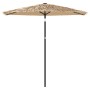 Sombrilla de jardín con poste de acero marrón 223x223x213 cm de , Sombrillas - Ref: Foro24-4005097, Precio: 68,04 €, Descuent...