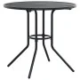 Round anthracite grey steel patio table Ø80x72.5 cm by , Garden tables - Ref: Foro24-4009263, Price: 104,41 €, Discount: %