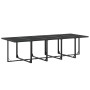 Garden dining set, 15 pieces, black textilene by , Garden sets - Ref: Foro24-3295131, Price: 698,76 €, Discount: %