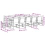 Gartensitzgruppe, 15-teilig, in Schwarz aus Textilene von , Gartensets - Ref: Foro24-3295131, Preis: 698,76 €, Rabatt: %
