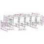 Gartensitzgruppe, 15-teilig, in Schwarz aus Textilene von , Gartensets - Ref: Foro24-3295131, Preis: 690,81 €, Rabatt: %