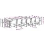 17-piece black textilene garden dining set by , Garden sets - Ref: Foro24-3295127, Price: 800,40 €, Discount: %