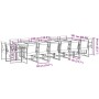Gartensitzgruppe, 17-teilig, in Schwarz aus Textilene. von , Gartensets - Ref: Foro24-3295127, Preis: 809,66 €, Rabatt: %