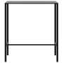 High bar table with black powder-coated steel finish, 100x50x110 cm by , Garden tables - Ref: Foro24-4009268, Price: 134,93 €...