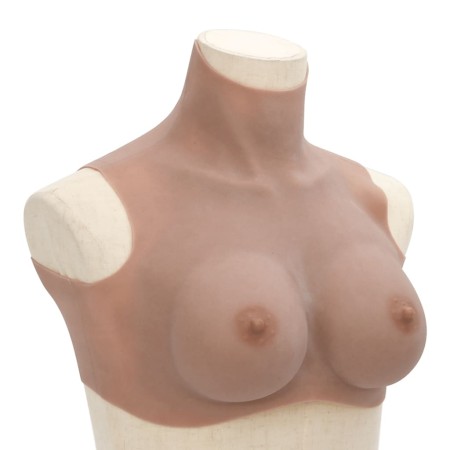 Silikonbrust mit Körbchengröße D, dunkelbraun. von , Brustvergrößerer - Ref: Foro24-4012219, Preis: 71,31 €, Rabatt: %