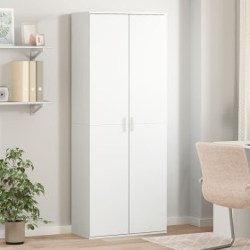Tall white engineered wood sideboard 70x35x180 cm by , Lockers and storage cabinets - Ref: Foro24-3276658, Price: 164,41 €, D...